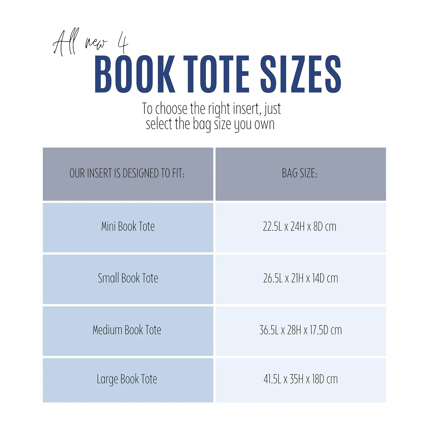 Insert for Book Tote Organizer Medium, Small Book Tote Organizer Insert Best Fit Detailed Size, Large Book Tote Bag Organizer Premium Felt Handmade (For Small Book Tote, Geyser Blue)