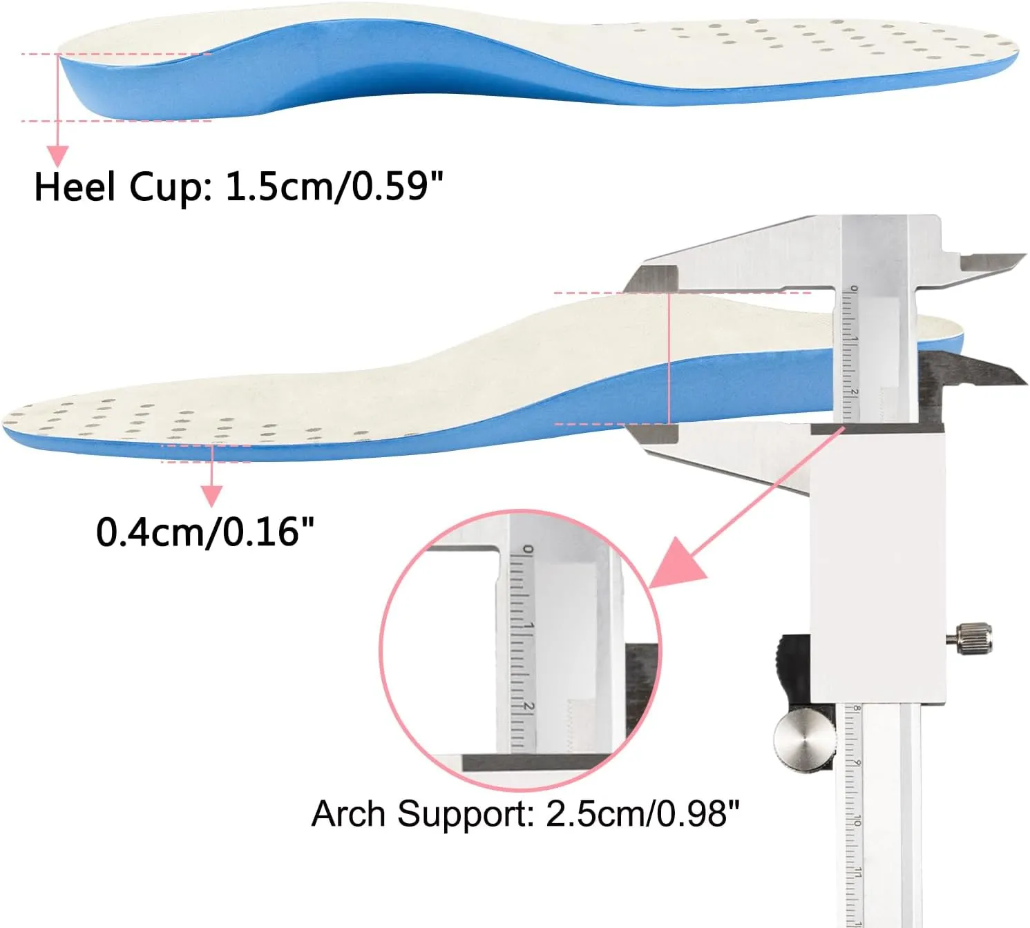 Inserts for Vionic Shoes Replacement, Cuttable Arch Support Orthotic Insoles for Women Trim to Fit