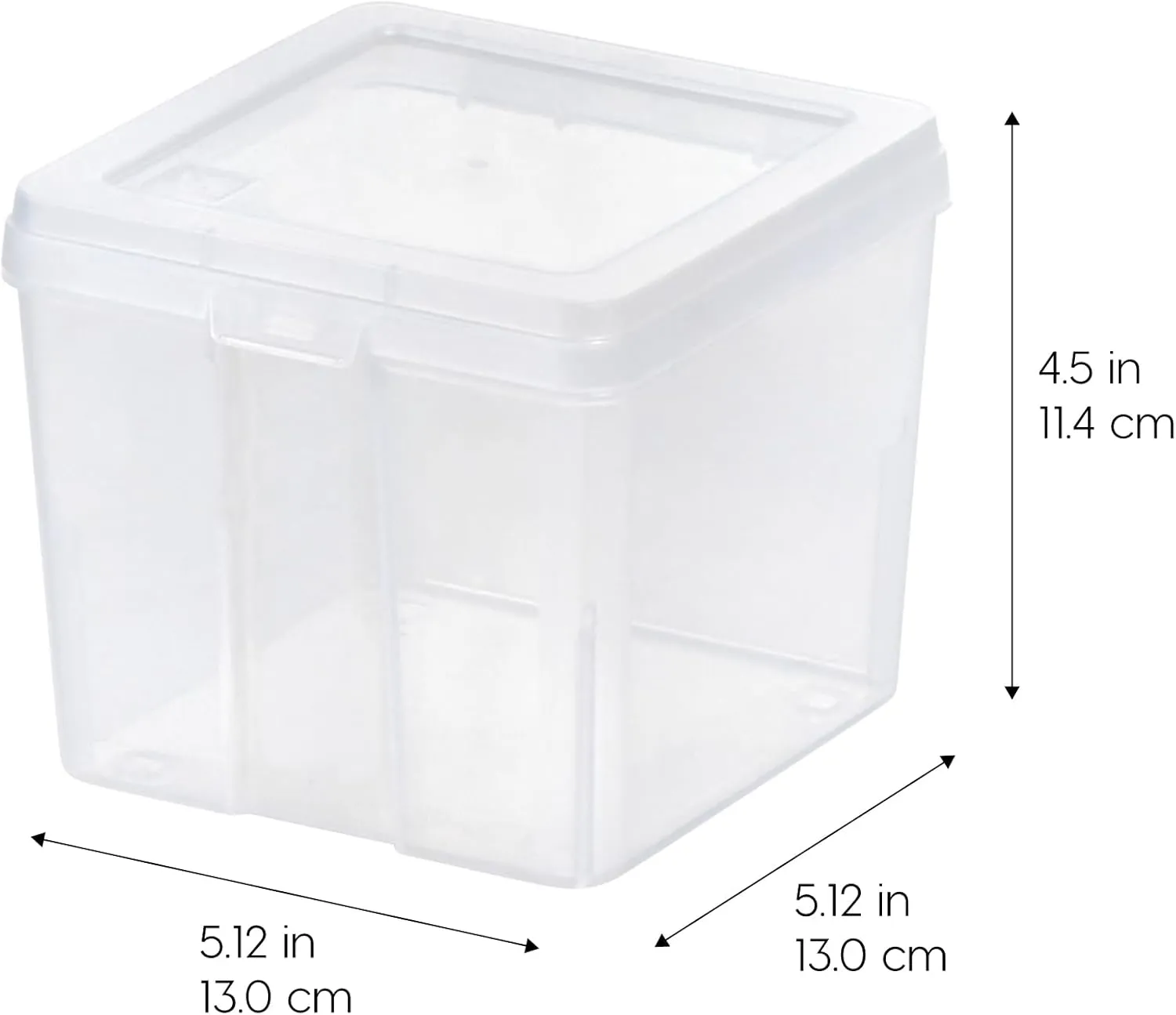 IRIS USA Vertical Storage Container Bin for Home & Office Organization, Small, Tall Space-Saving Big Capacity Stackable Plastic Organizer Box for Stationery Pantry Cosmetics & More, Clear, 10 Pack