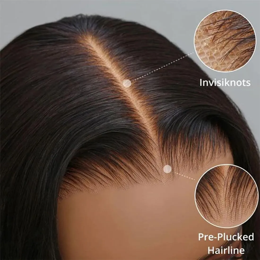 ISEE Hair M Cap 9x6 Bob Wig Human Hair Glueless Wigs Pre Plucked Pre Cut HD Lace Front Glueless Wigs Human Hair 180% Density Short Straight Bob Wigs for Black Women 10 inch