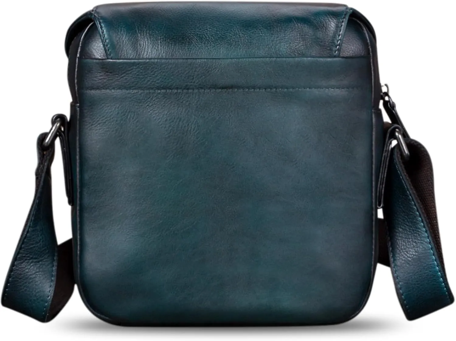 IVTG Genuine Leather Messenger Bag for Men Crossbody Shoulder Bag Satchel Casual Sling Daypack Work Business Daily Purse