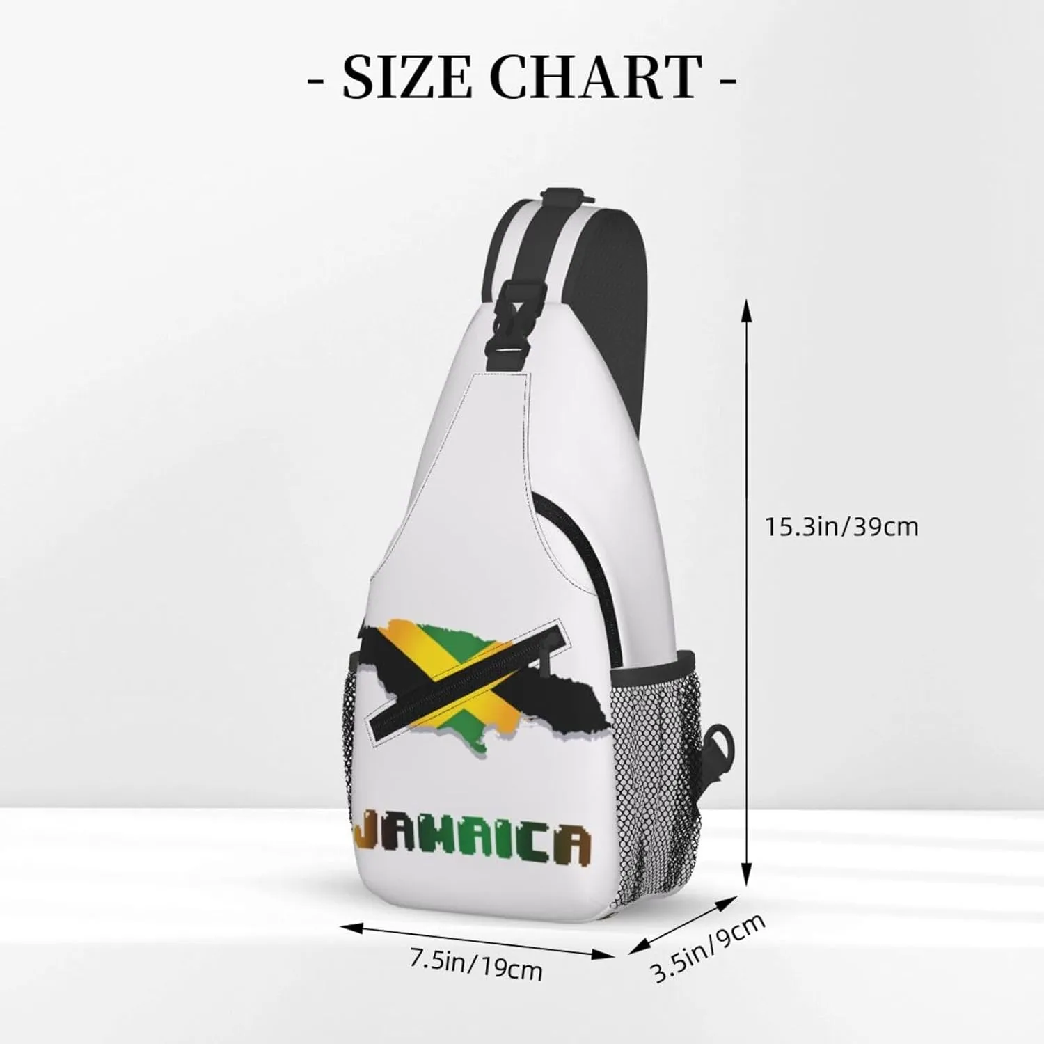 Jamaica Crossbody Bag Jamaica Flag Shoulder Bag Backpack Jamaican Sling Bag Jamaican Chest Casual Daypack Bag