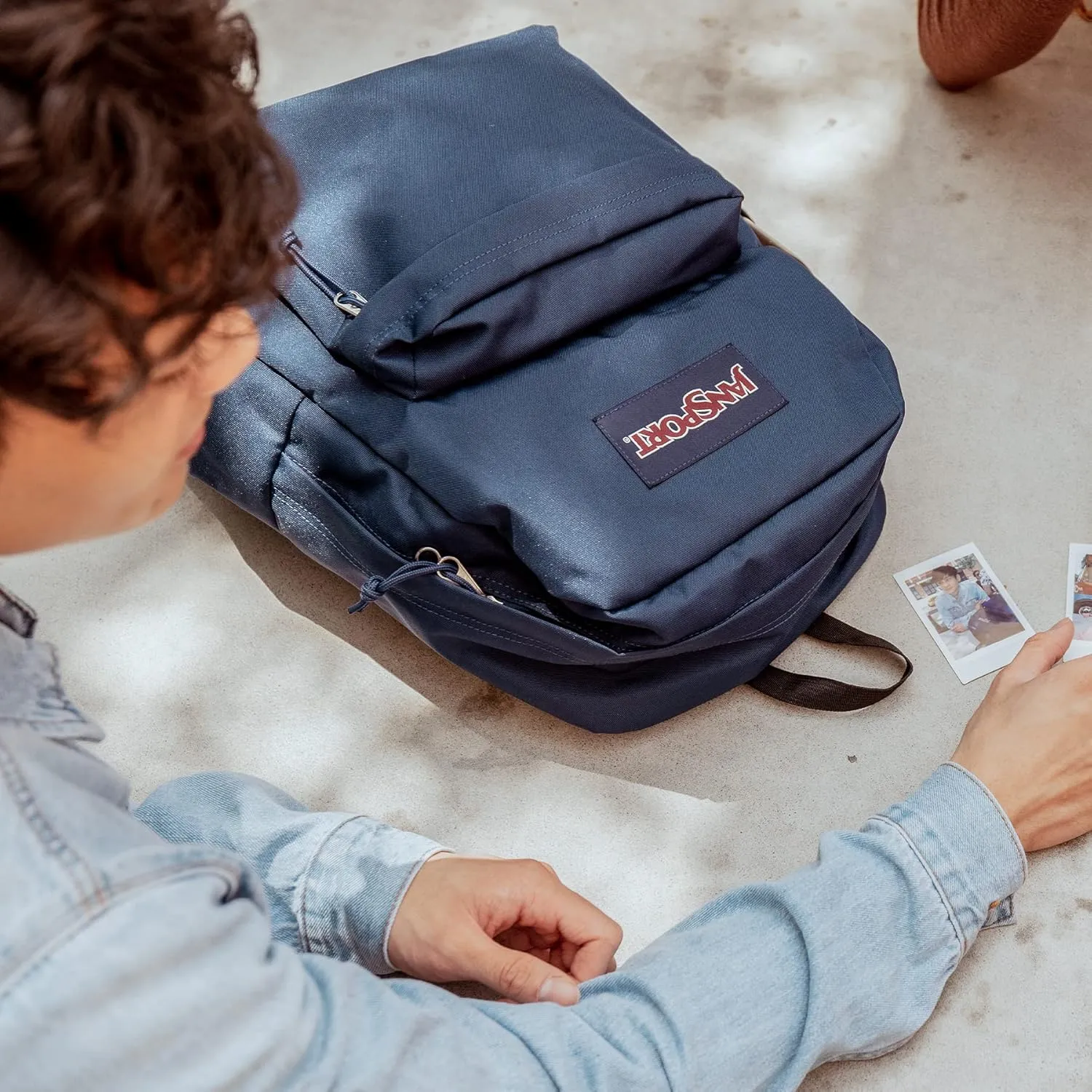 JanSport SuperBreak One Backpacks - Durable, Lightweight Bag with 1 Main Compartment, Front Utility Pocket with Built-in Organizer - Premium Backpack - Blue Dusk