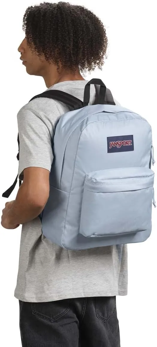 JanSport SuperBreak One Backpacks - Durable, Lightweight Bag with 1 Main Compartment, Front Utility Pocket with Built-in Organizer - Premium Backpack - Blue Dusk