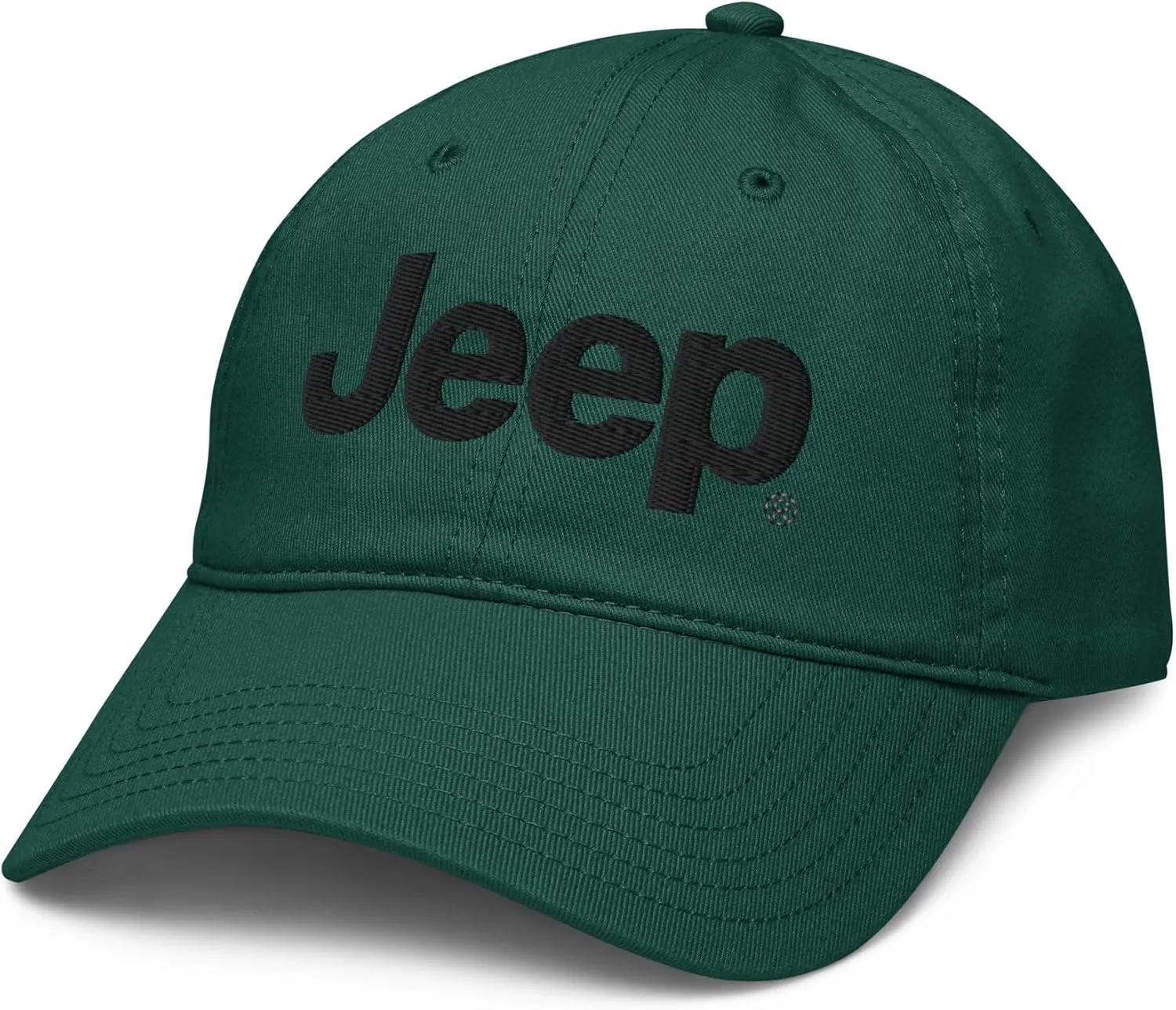 Jeep Wordmark Logo (yellow) Adjustable Baseball Hat