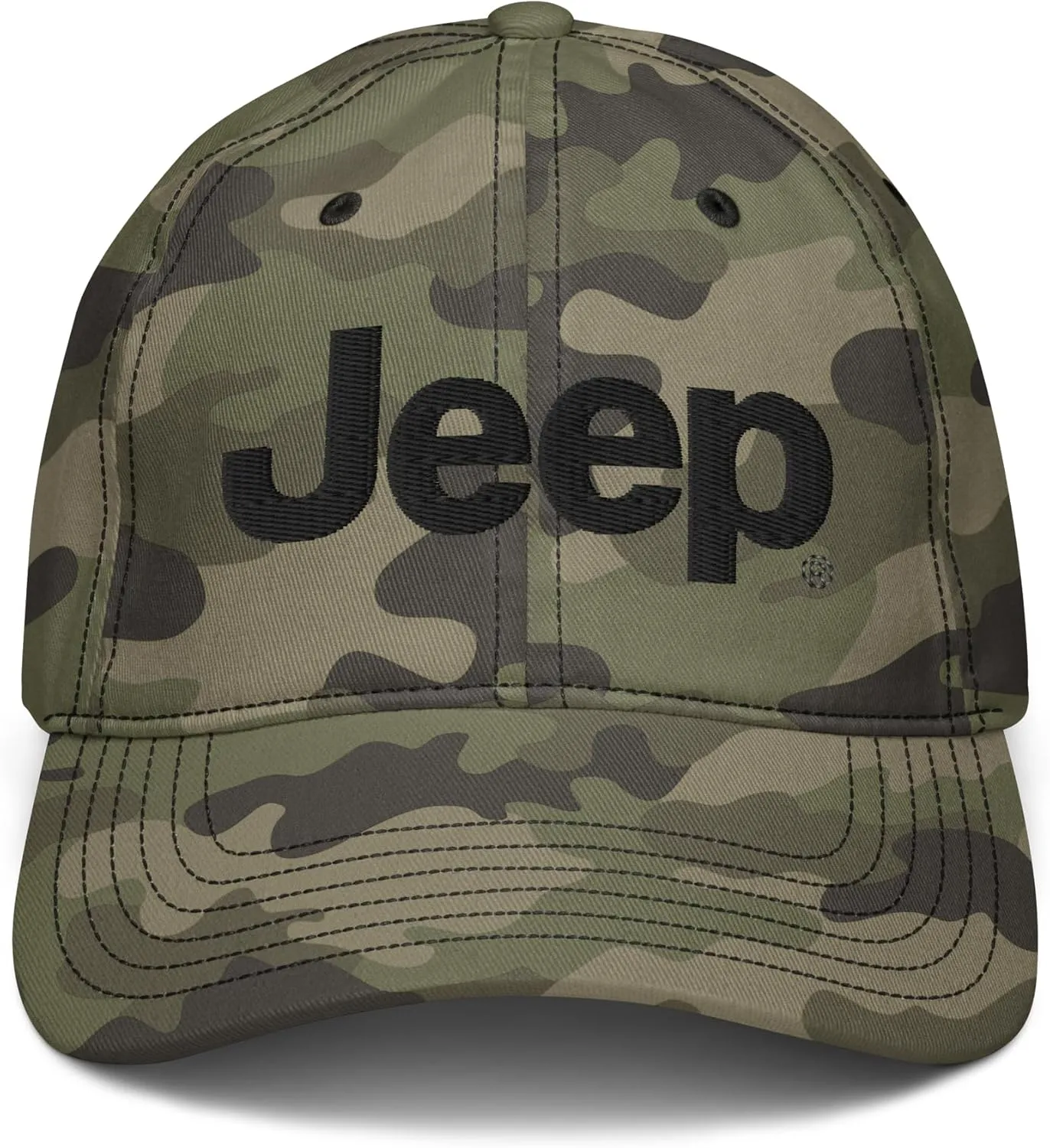 Jeep Wordmark Logo (yellow) Adjustable Baseball Hat