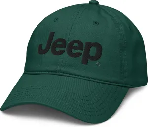 Jeep Wordmark Logo (yellow) Adjustable Baseball Hat