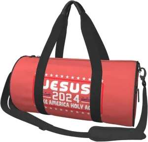 Jesus Make America Holy Again Duffel Bag Gym Bag Travel Sports Tote Large Foldable Beach Swim Yoga0