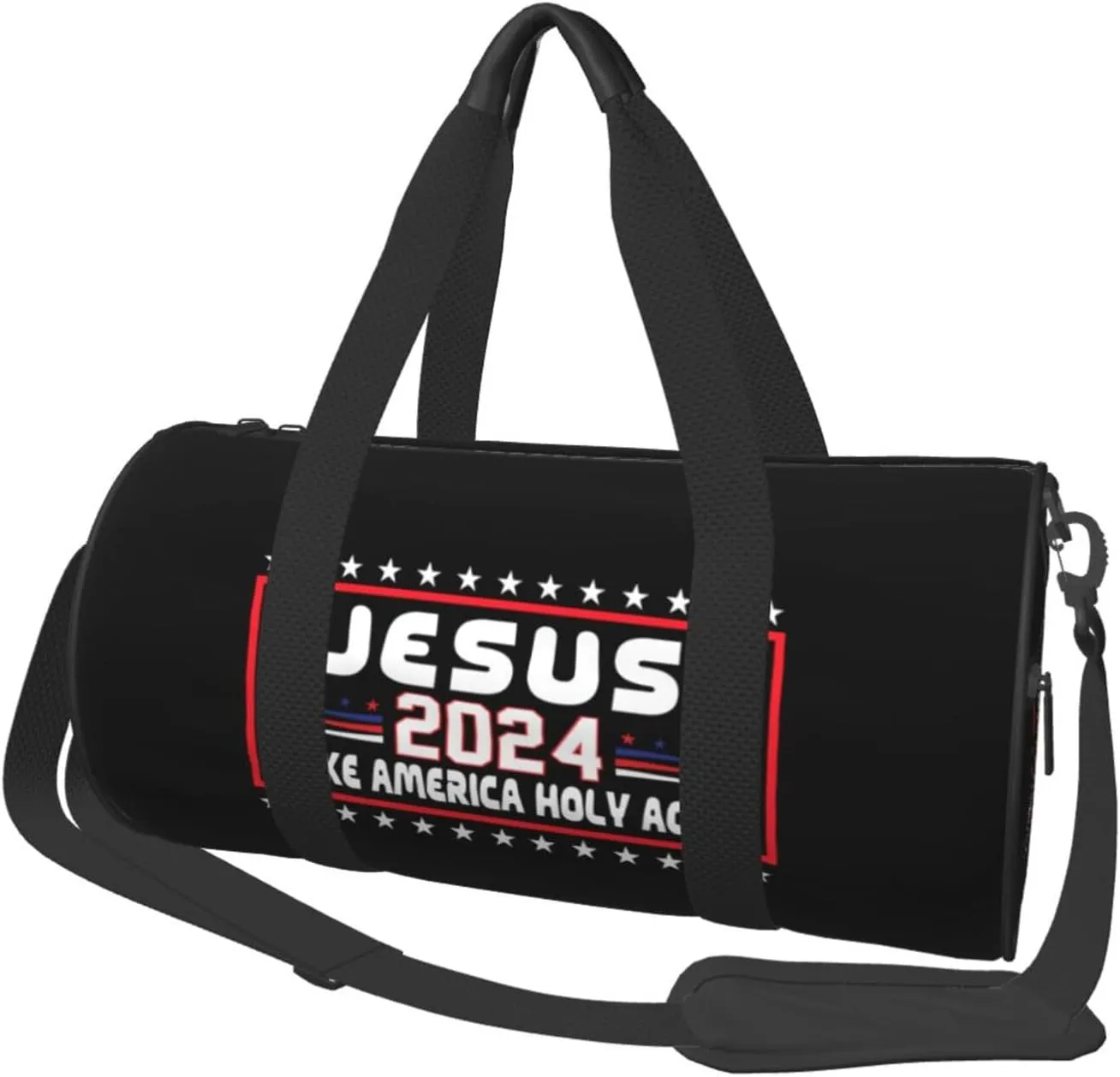 Jesus Make America Holy Again Duffel Bag Gym Bag Travel Sports Tote Large Foldable Beach Swim Yoga1