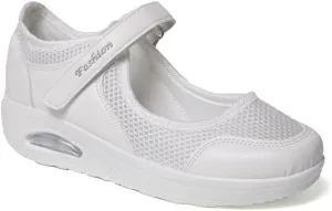 JITUUE Women's Comfort Working Nurse Shoes Adjustable Breathable Walking Non Slip Shoes for Women Buffer Fitness Casual Nursing Orthotic Lightweight Shoes