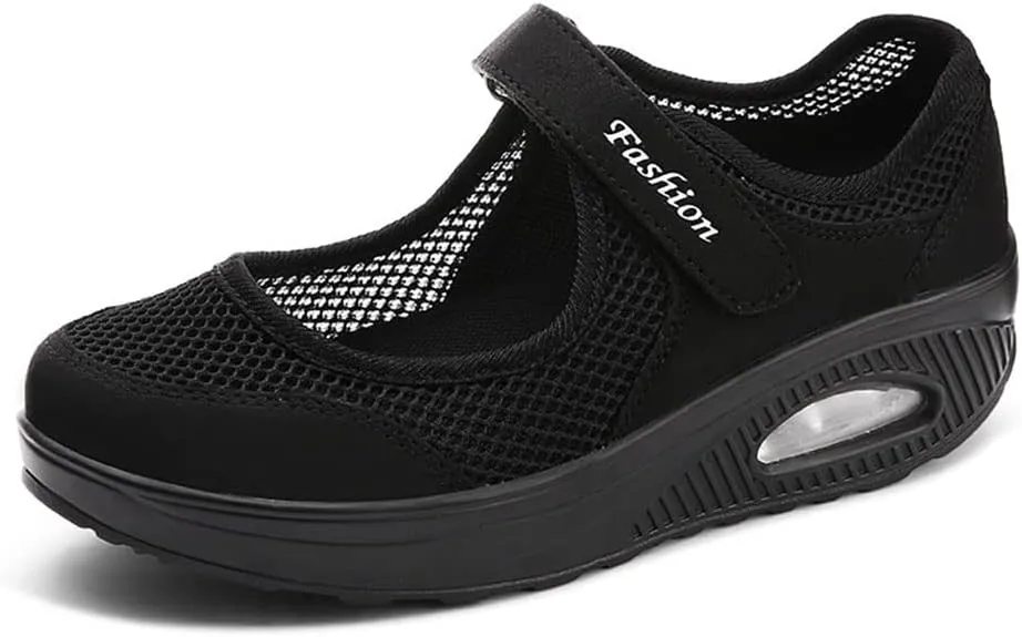 JITUUE Women's Comfort Working Nurse Shoes Adjustable Breathable Walking Non Slip Shoes for Women Buffer Fitness Casual Nursing Orthotic Lightweight Shoes