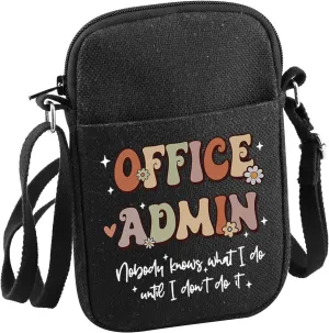 JNIAP Office Admin Gift Administrative Assistant Crossbody Bag Office Ladies Gift