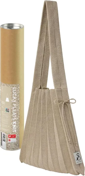 JOSEPH & STACEY Lucky Pleats Knit Bag Starry M | Sustainable Foldable Women's Tote Bag | Lightweight Minimalist Everyday Bag