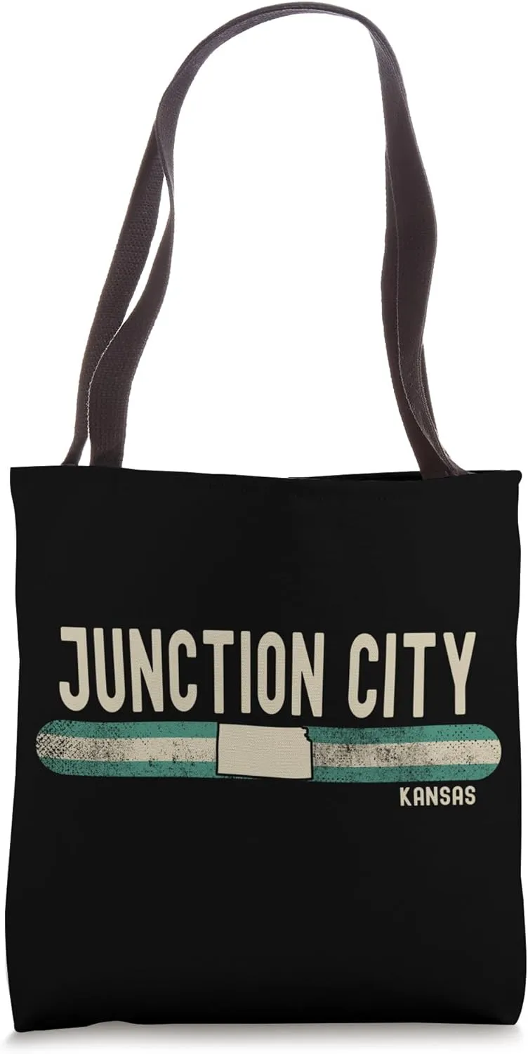 Junction City KS | Kansas | Travel & 80s Style Tote Bag