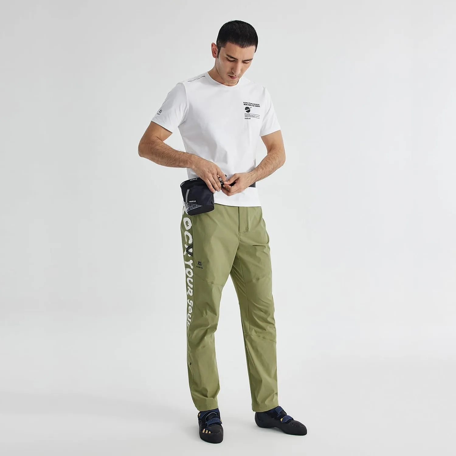 KAILAS Men's Climbing Pants Stretch Windbreaker Outdoor Hiking Lightweight Tactical Running Cargo Pants Breathable