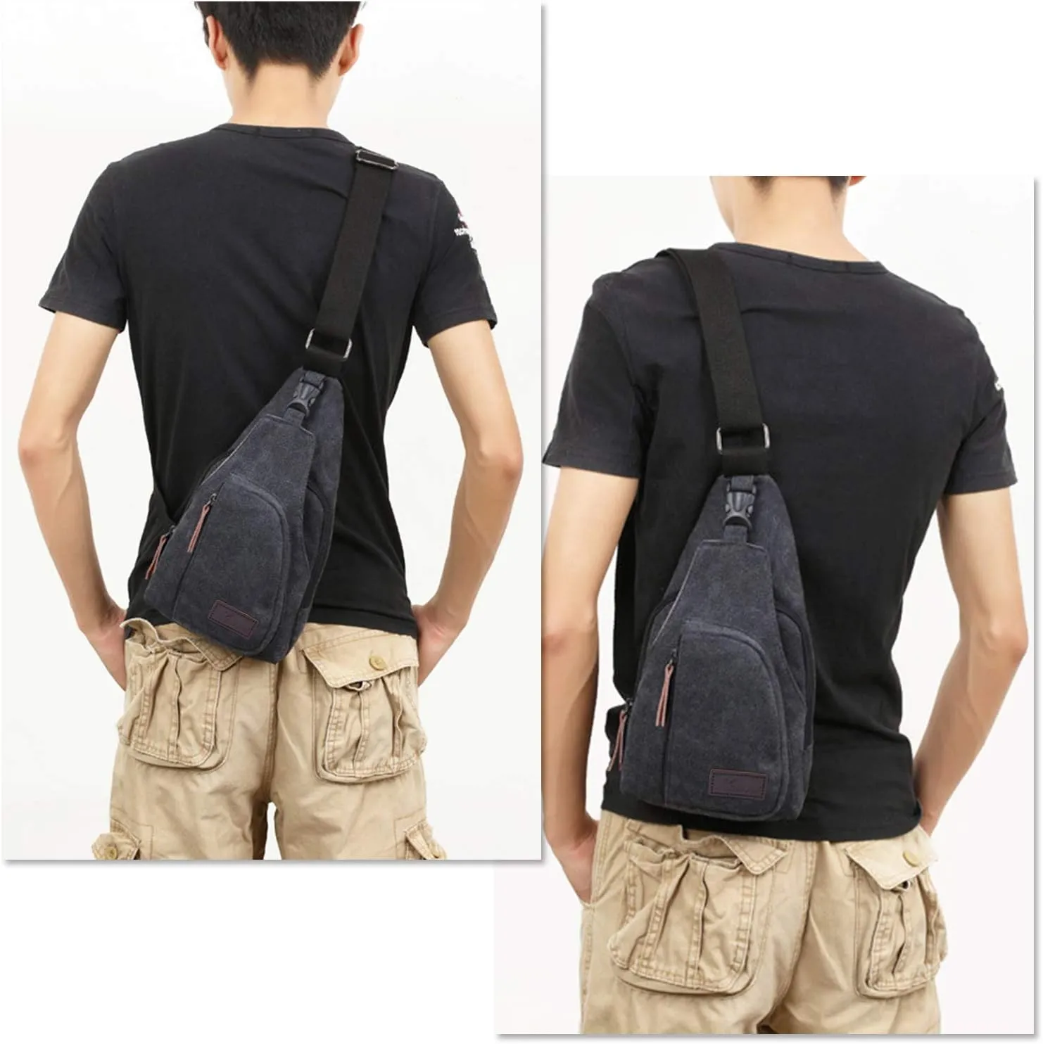 Kalevel Outdoor Travel Crossbody Backpack Casual Shoulder Chest Bag Men Women