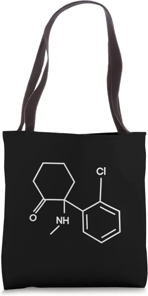 Ketamine Molecule - K Chemical Structure Tote Bag
