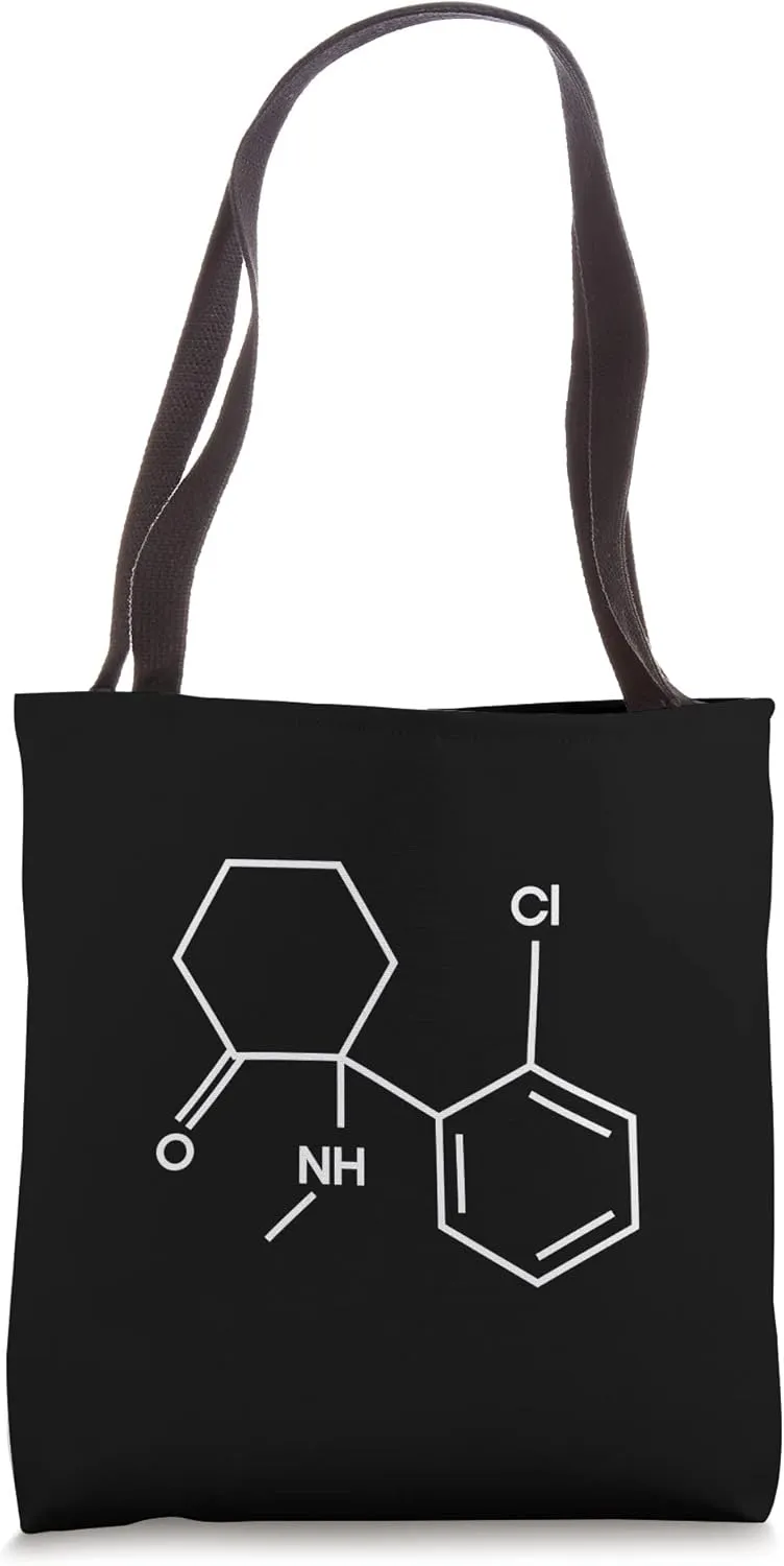 Ketamine Molecule - K Chemical Structure Tote Bag
