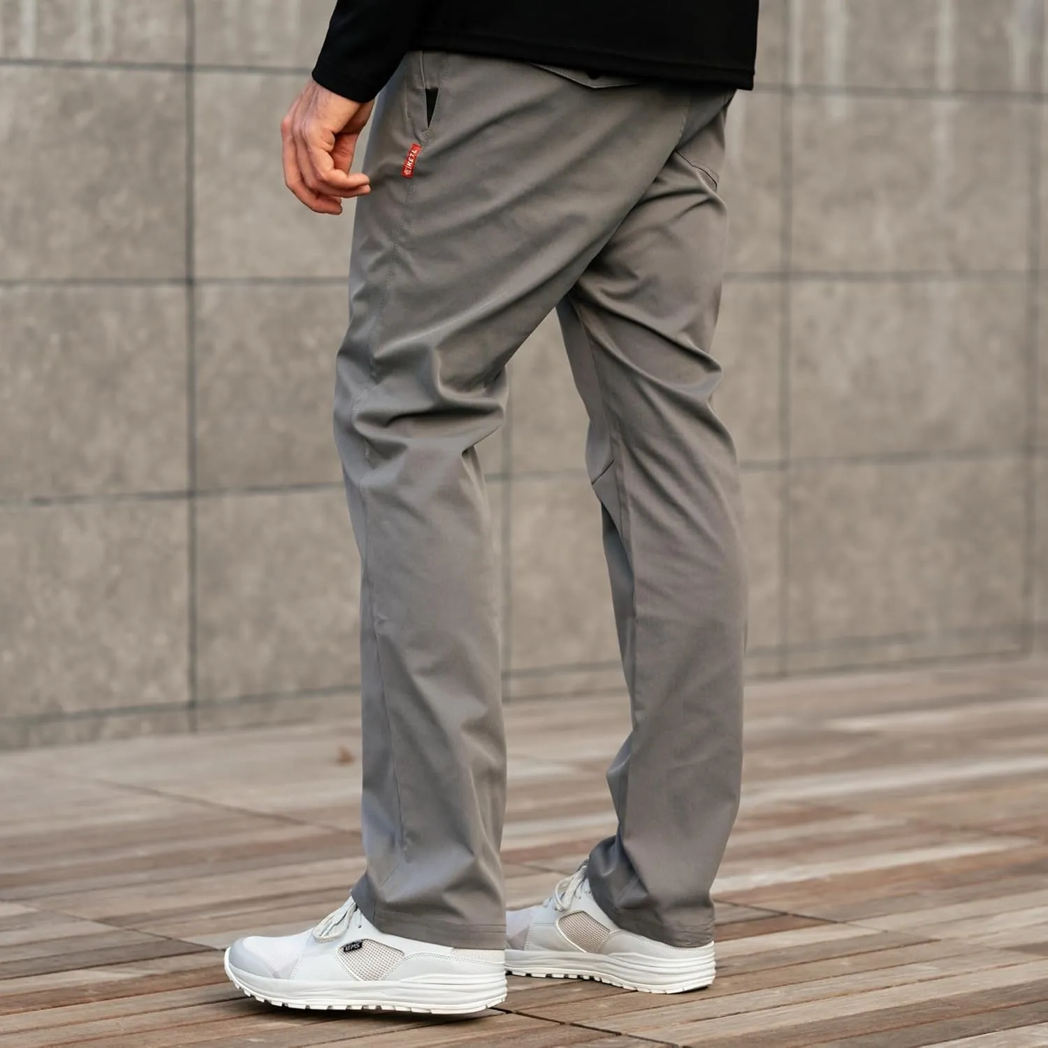 KETL Tomfoolery Travel Pants Straight Fit: Stretchy, Packable, Casual Chino Style W/Zipper Pockets - Men's