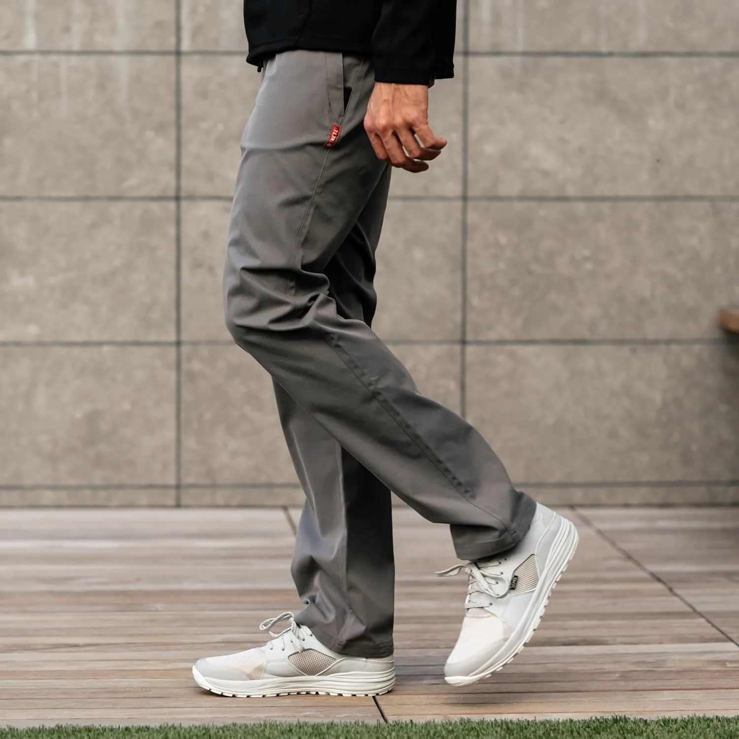 KETL Tomfoolery Travel Pants Straight Fit: Stretchy, Packable, Casual Chino Style W/Zipper Pockets - Men's