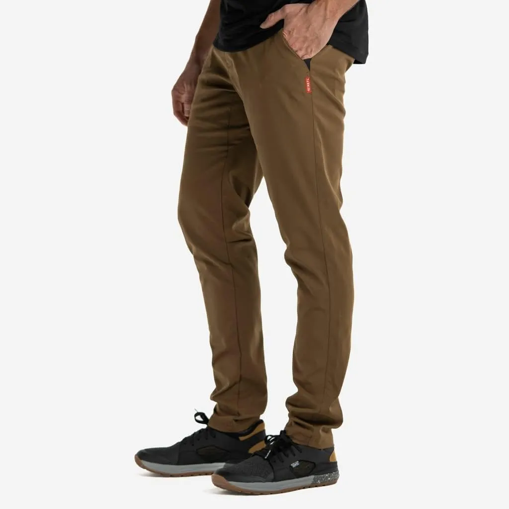 KETL Tomfoolery Travel Pants: Stretchy, Packable, Casual Chino Style W/Zipper Pockets - Men's