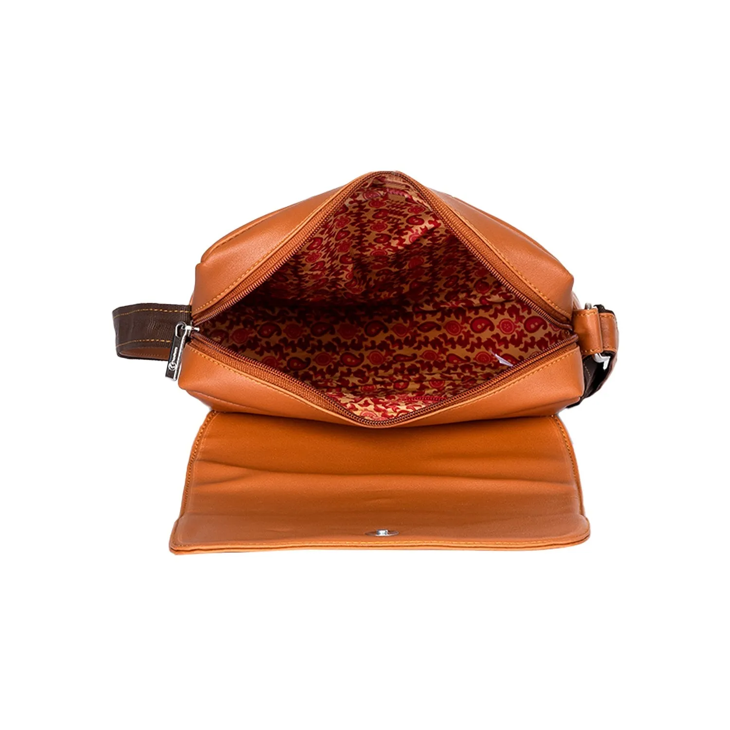 Khadim Crossbody Messenger Bag with Adjustable Long Strap for Men