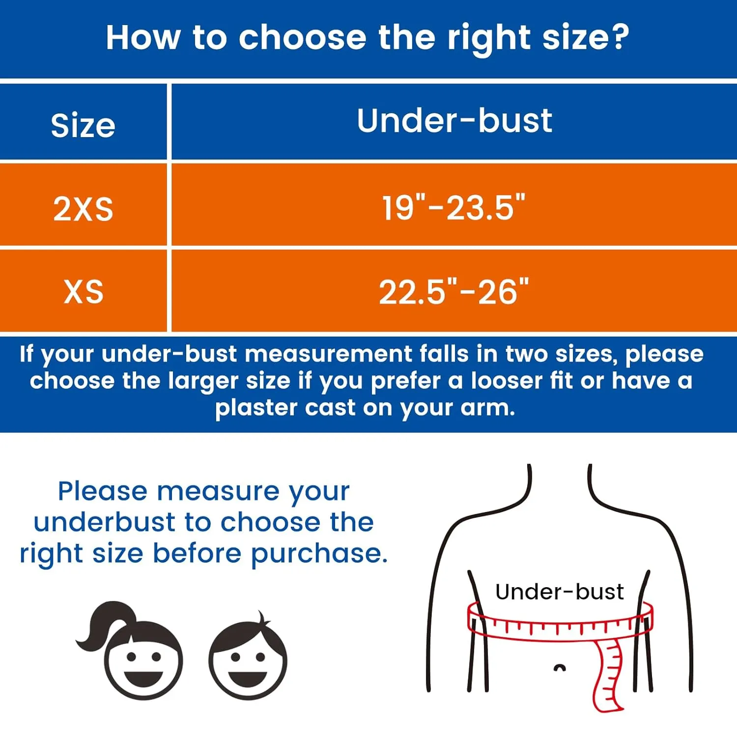 Kids Arm Shoulder Sling with Waist Strap, Immobilizer Brace Support for Broken Arm, Collarbone, Elbow, Wrist (Comfort Version, Left, XXS,19-23.5 inch)