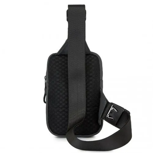 Kono Lightweight Crossbody Sling Bag with Adjustable Strap Multiple Pockets for Travel and Everyday Use - Grey