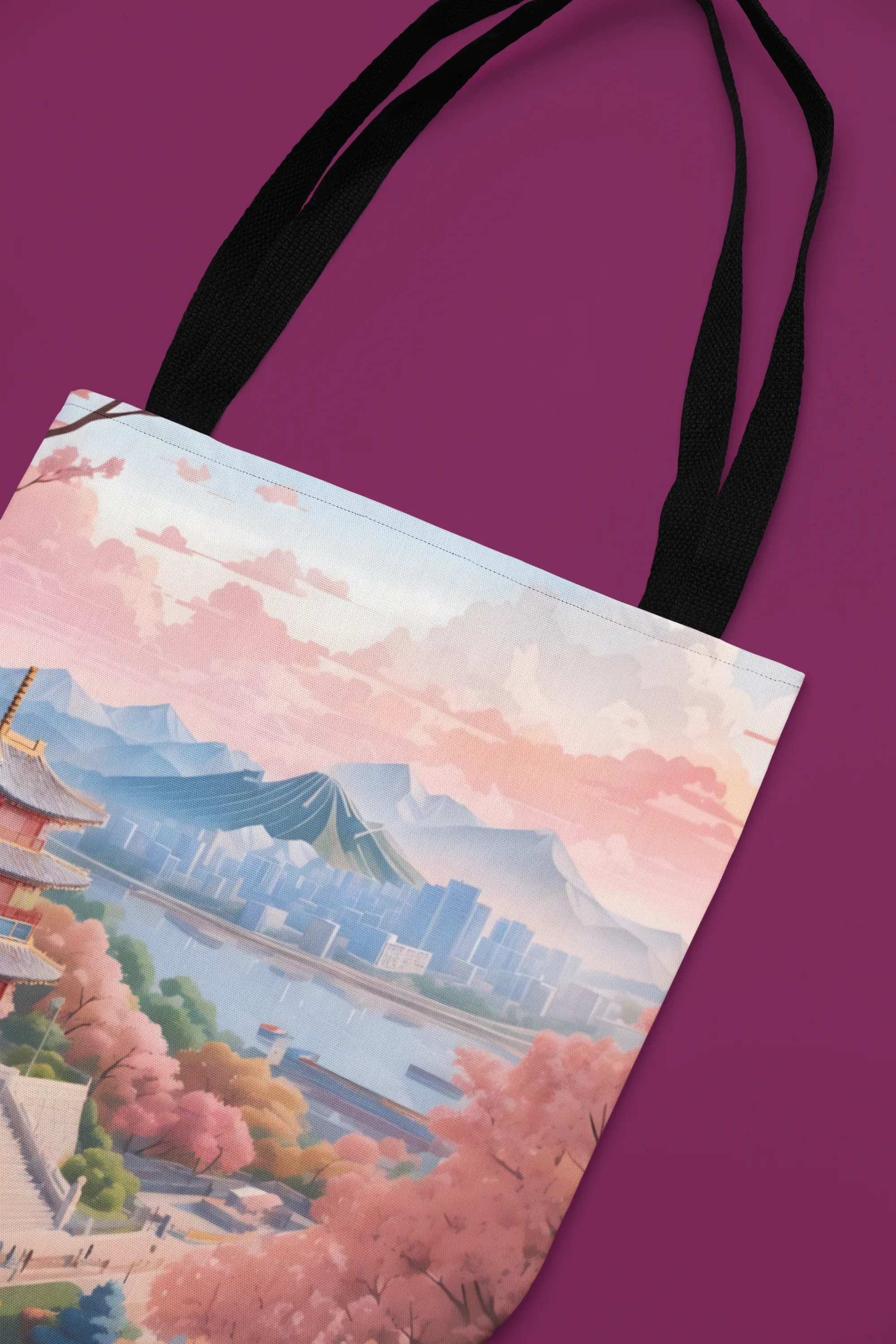 Kyoto Sakura Landscape Tote