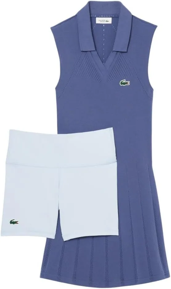 Lacoste womens Sport Stretch Tennis Dress and Shorts
