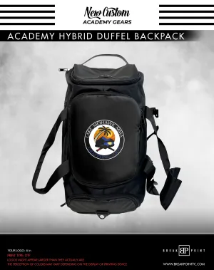 Lake Mohawk MMA Academy Hybrid Duffel Backpack #1195