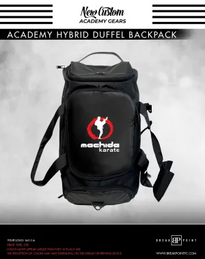 Lansang BJJ Academy Hybrid Duffel Backpack #307 (MACHIDA)