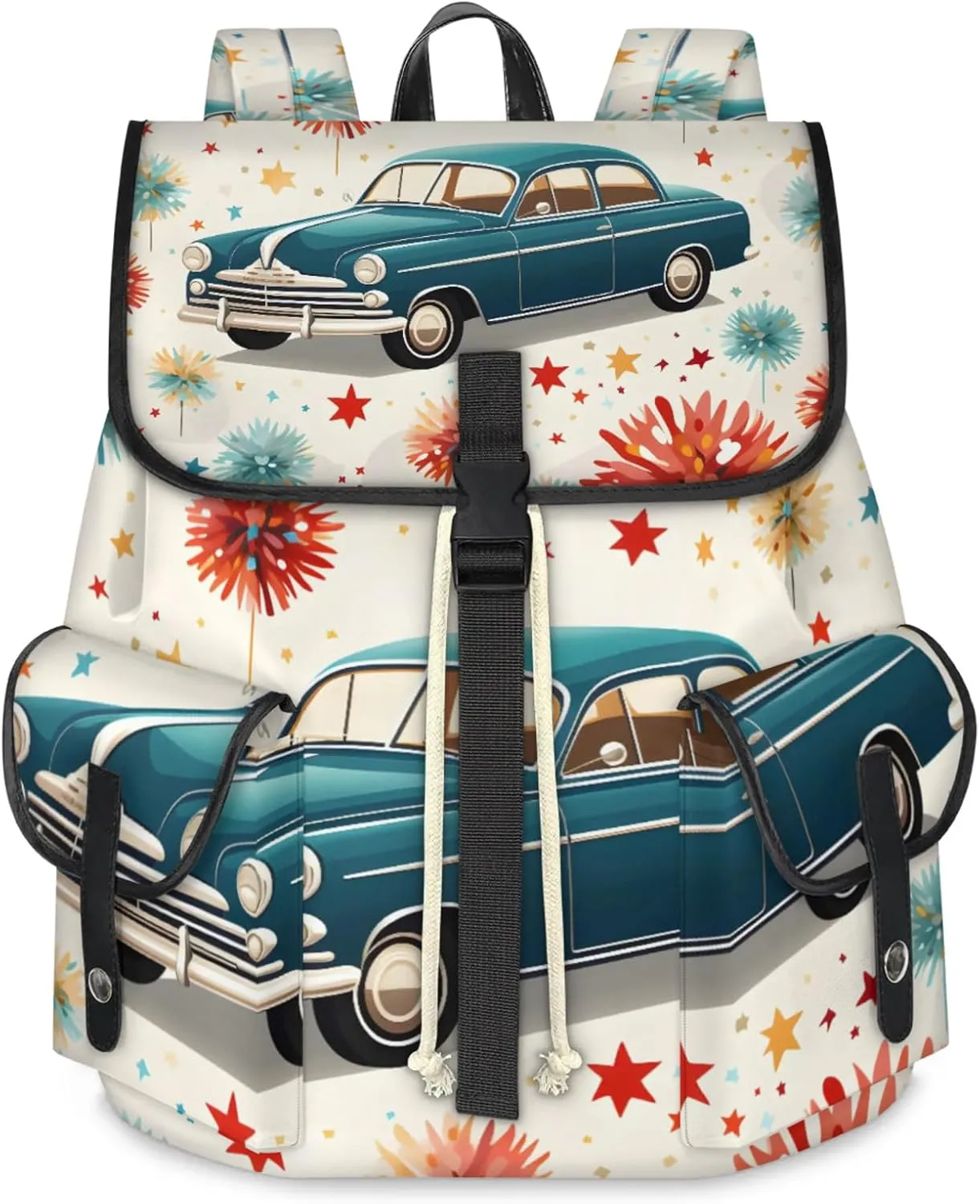 Laptop Backpacks Car Themed Travel Backpack for Women Work Backpack Computer Bag for Business Travel Fits 15 Inch Laptop