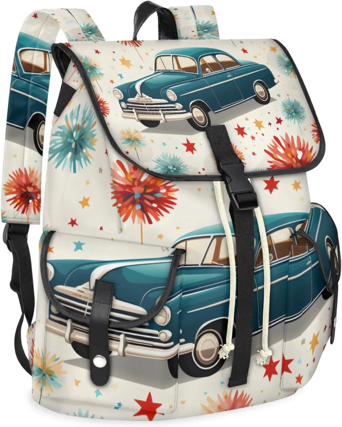 Laptop Backpacks Car Themed Travel Backpack for Women Work Backpack Computer Bag for Business Travel Fits 15 Inch Laptop