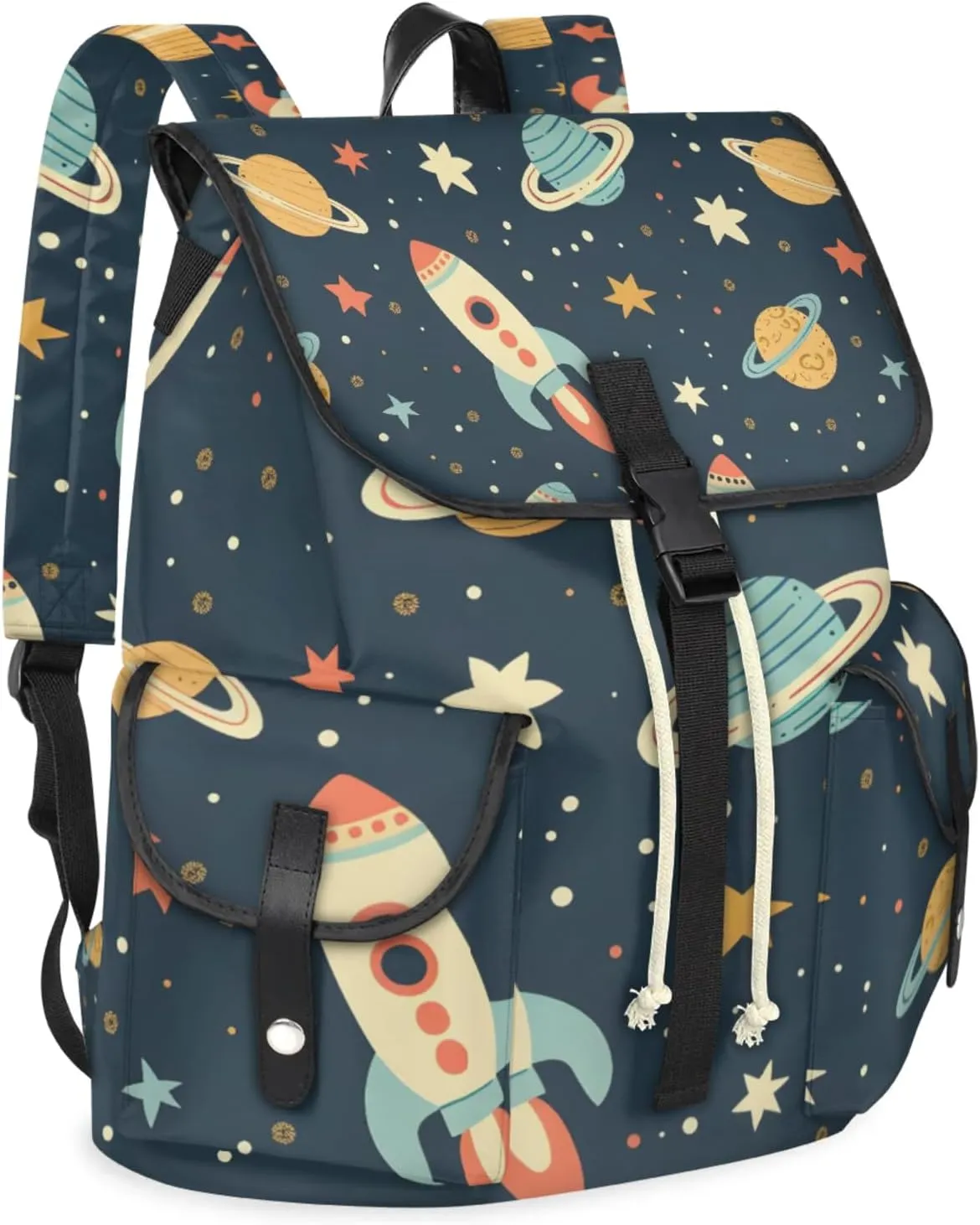 Laptop Backpacks Cartoon Planet Star Travel Backpack for Women Work Backpack Computer Bag for Business Travel Fits 15 Inch Laptop
