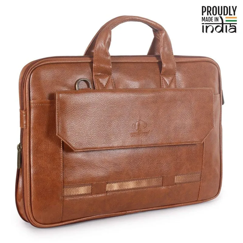 Laptop Messenger Bag - Expandable, Water Resistant | Black | Ideal for Professionals