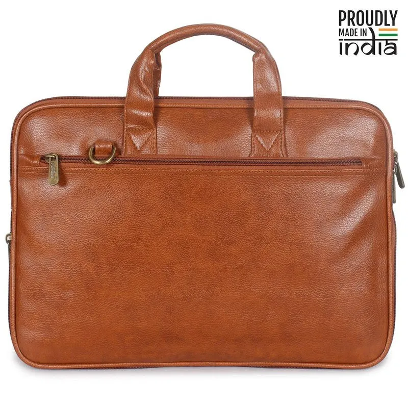 Laptop Messenger Bag - Expandable, Water Resistant | Black | Ideal for Professionals
