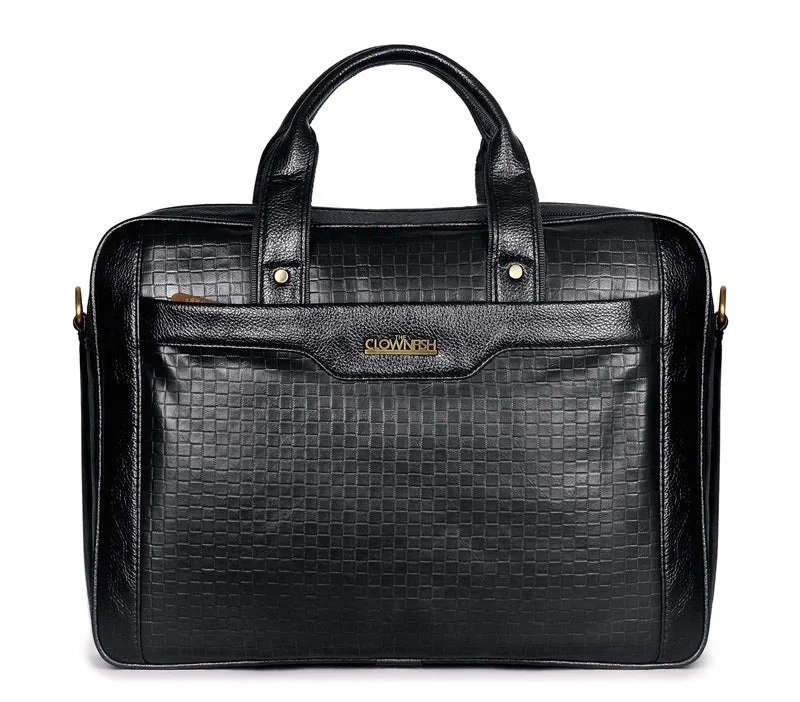 Laptop Messenger Bag with Multiple Pockets | Shoulder Strap | 15.6 inch | Charcoal Black