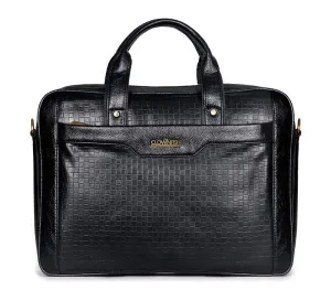 Laptop Messenger Bag with Multiple Pockets | Shoulder Strap | 15.6 inch | Charcoal Black