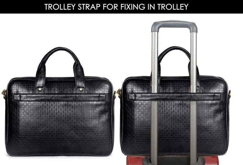 Laptop Messenger Bag with Multiple Pockets | Shoulder Strap | 15.6 inch | Charcoal Black