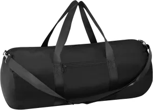 Large Sports Gym Bag 28 Inch for Travel Gym Lightweight Duffel Bag for Travel (Black)