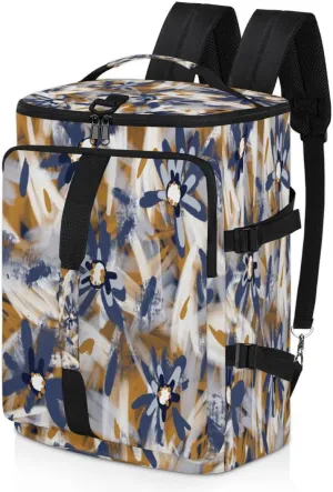 Large Sports Gym Bag With Shoe & Laptop Compartment 47L Waterproof Travel Duffel Bags for Men Women Abstract Flower Luggage Backpack Duffle Bag