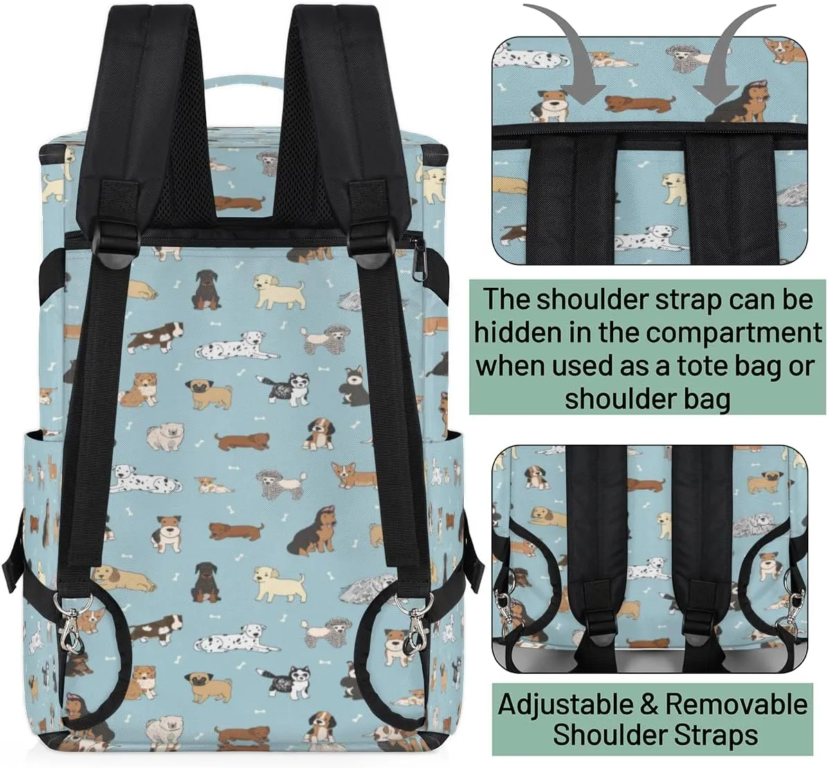 Large Sports Gym Bag With Shoe & Laptop Compartment 47L Waterproof Travel Duffel Bags for Men Women Dogs Luggage Backpack Duffle Bag