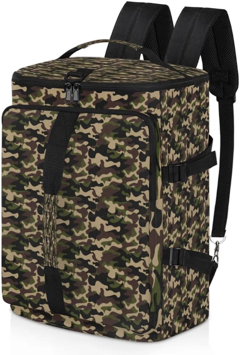 Large Sports Gym Bag With Shoe & Laptop Compartment 47L Waterproof Travel Duffel Bags for Men Women Modern Camo Luggage Backpack Duffle Bag