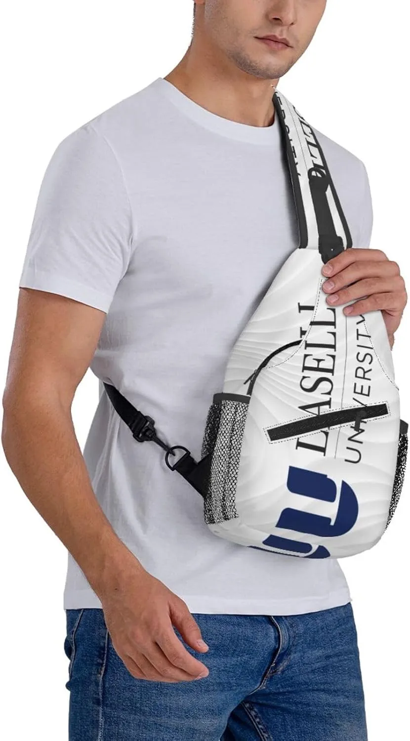 Lasell University Crossbody Backpack Chest Shoulder Bag Lightweight One Strap Travel Hiking Daypack