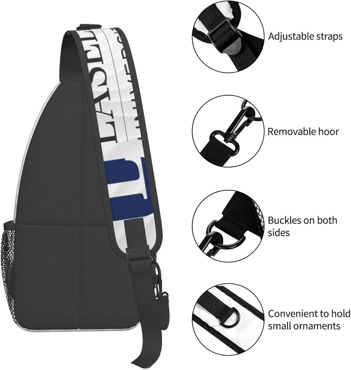 Lasell University Crossbody Backpack Chest Shoulder Bag Lightweight One Strap Travel Hiking Daypack