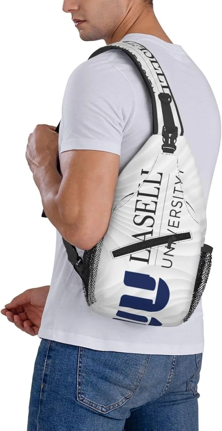 Lasell University Crossbody Backpack Chest Shoulder Bag Lightweight One Strap Travel Hiking Daypack