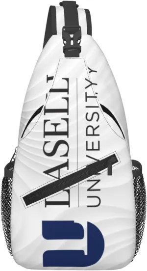 Lasell University Crossbody Backpack Chest Shoulder Bag Lightweight One Strap Travel Hiking Daypack