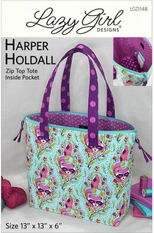 Lazy Girl Designs Harper Holdall Pattern, Multicolor Large