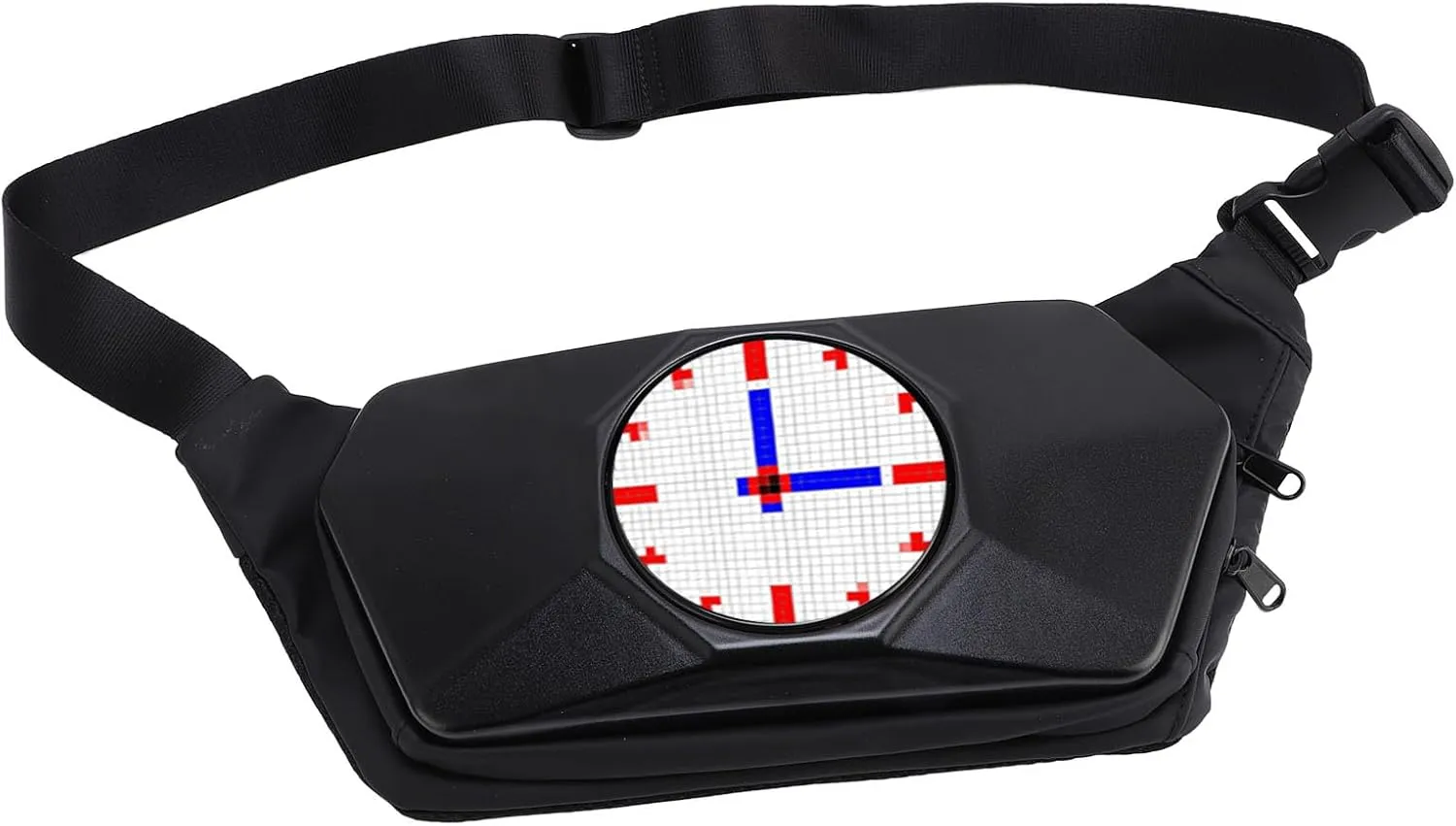 LED Sling Bag, Water Proof Programmable DIY APP Control LED Shoulder Chest Bag for Riding Travel Hiking, Outdoor Advertising Travel Sling Bag